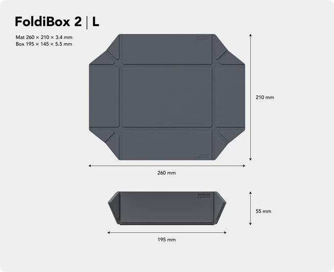 FoldiBox 2: Magnetic Foldable Lunch Box for Modern Lifestyles